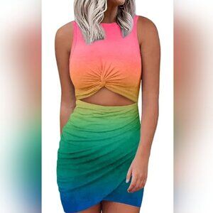 Sleeveless Open Front Tank Dress